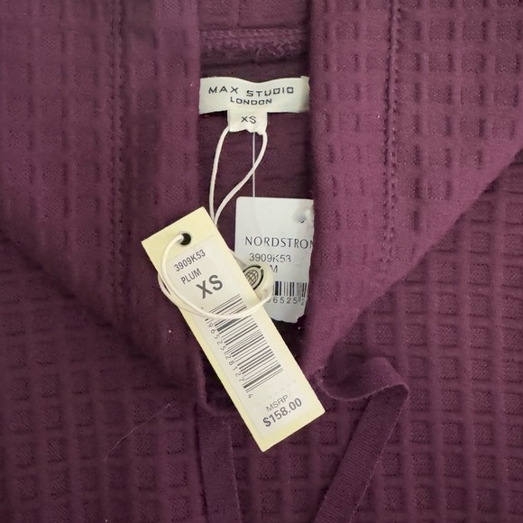 NWT- Max Studio Waffle Knit Tunic Dress Plum, Women’s Size XS - Picture 7 of 7